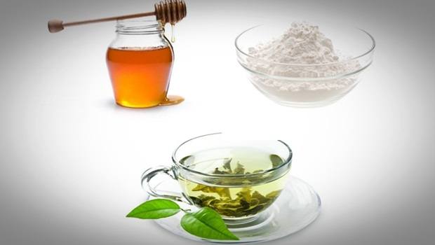 green tea face mask - green tea, honey and baking soda