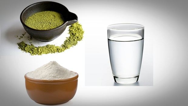 how to get rid of blotchy skin - green tea, rice flour, and warm water