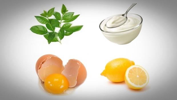 how to make hair thicker - henna leaves with yogurt, egg, and lemon