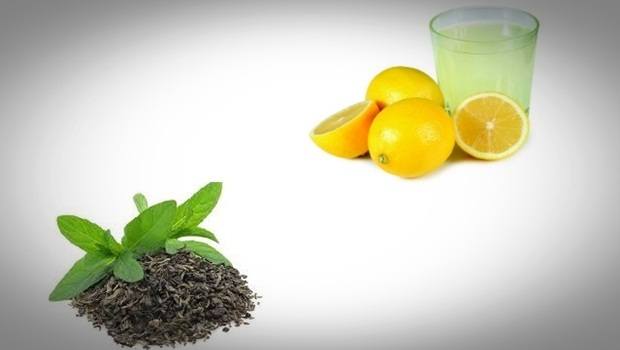 green tea face mask - lemon juice and green tea face mask