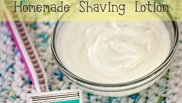 homemade shaving cream - lotion shave cream