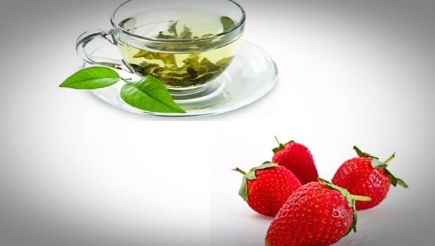 green tea face mask - strawberry and green tea face mask