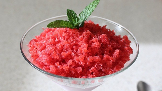 diet for good health - strawberry granita