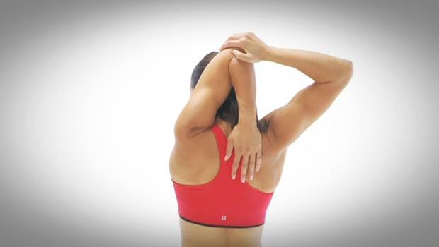 exercises for shoulder tendonitis - triceps stretch