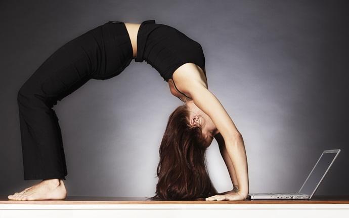 yoga asanas for weight loss - ardha chakrasana (or half wheel pose)