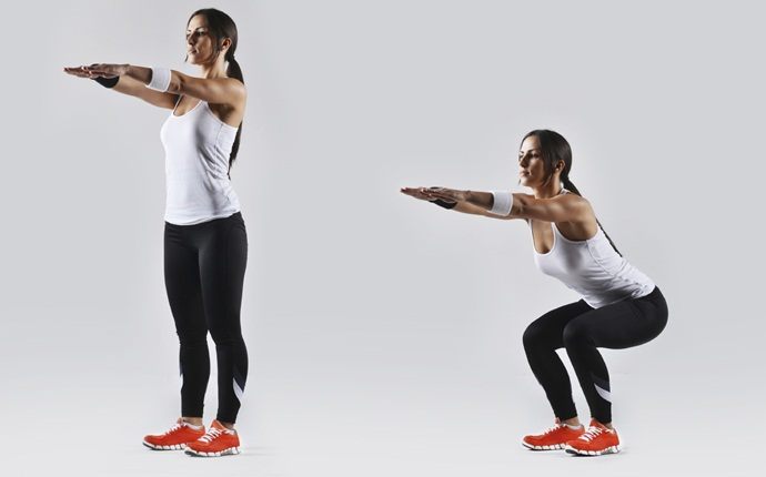 how to cure backache - body squat