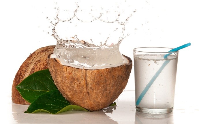 how to get rid of mouth ulcers - coconut water