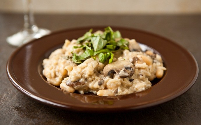 low calorie diet for weight loss - mushroom risotto recipe