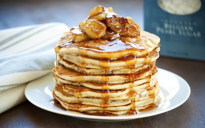 healthy pancake recipes - caramel-banana pancakes
