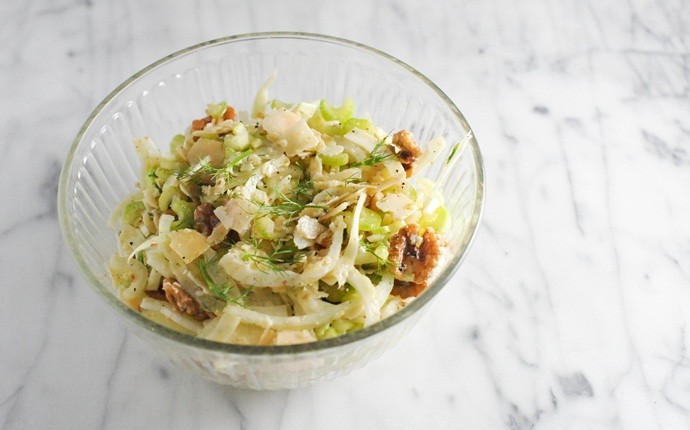 easy celery recipes - celery and parmesan salad