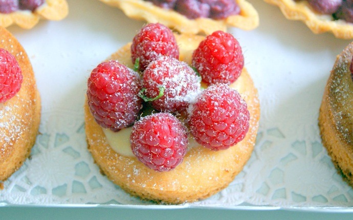 baby shower recipes - raspberry and lime petits fours