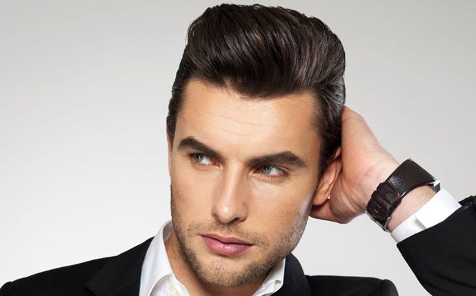 hair styles for men - the sweep back