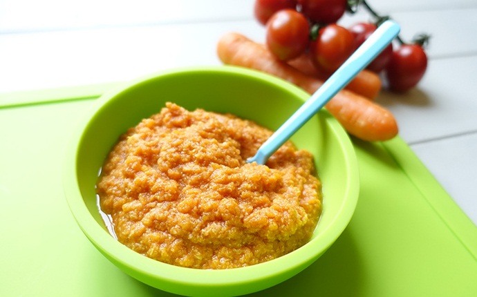 baby puree recipes - chicken, butternut squash, and apricot puree