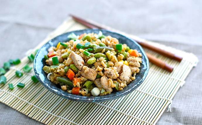 lunch ideas for teens - chicken fried rice
