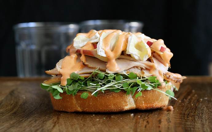 lunch ideas for teens - turkey and apple sandwich