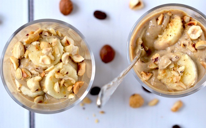 healthy snacks for teens - banana mousse