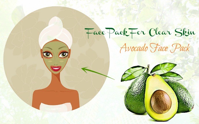 face pack for clear skin - avocado face pack