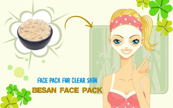 face pack for clear skin - besan face pack