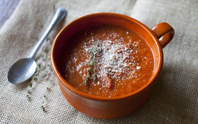 low calorie indian food - garlic tomato soup