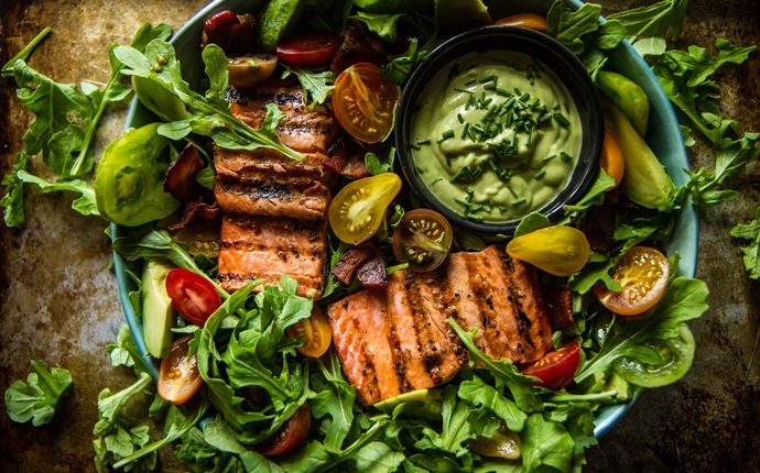 paleo salad recipes - paleo salmon slaw
