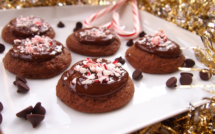 low calorie cookies - chocolate peppermint cookies