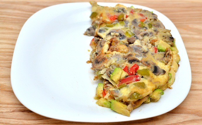 breakfast recipes for diabetics - vegetable omelet