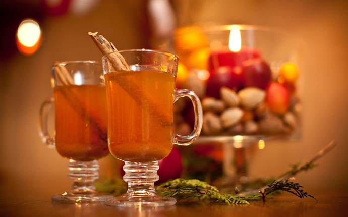 hot drink recipes - warm mulled cider