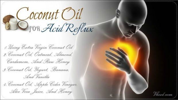 how to use coconut oil for acid reflux