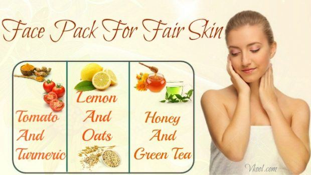 natural face pack for fair skin