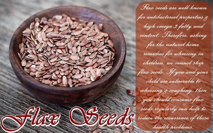 home remedies for wheezing - flax seeds