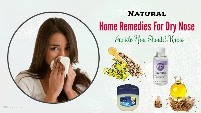 home remedies for dry nose inside