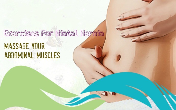 exercises for hiatal hernia - massage your abdominal muscles