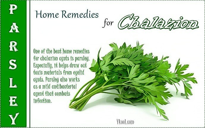 home remedies for chalazion - parsley