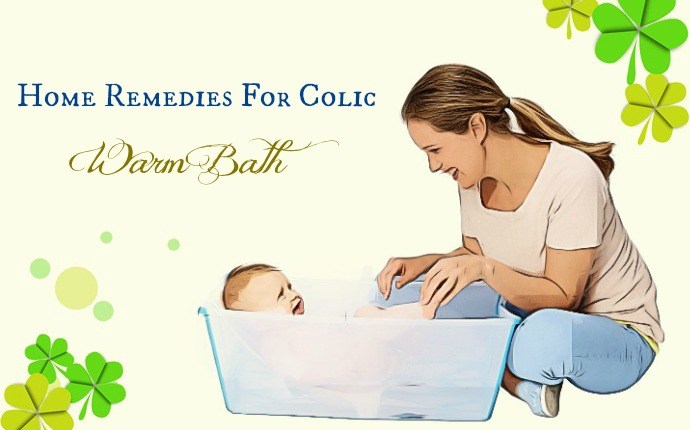 home remedies for colic - warm bath