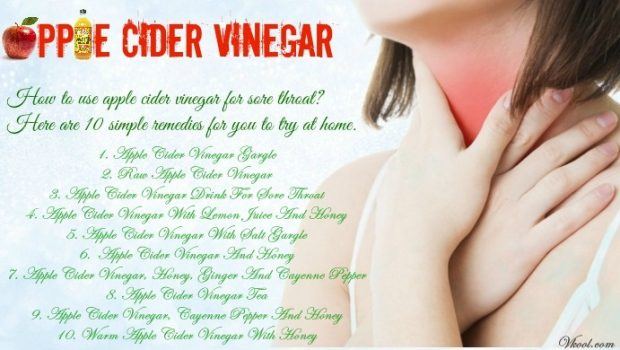 how to use apple cider vinegar for sore throat