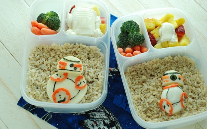 bento box lunch ideas - cheese and fruits, nuts, toast, and veggies bento box