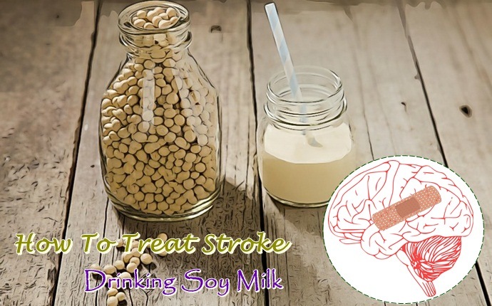 how to treat stroke - drinking soy milk