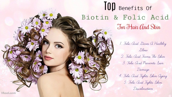 benefits of folic acid for hair and skin