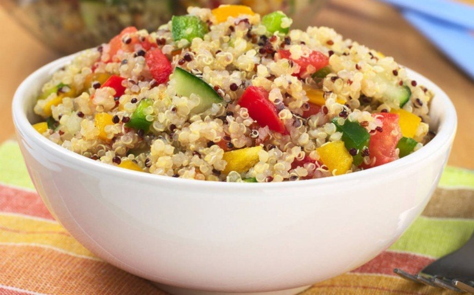 healthy carrot recipes - healthy quinoa salad