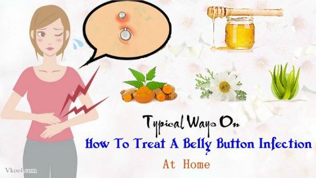 how to treat a belly button infection at home