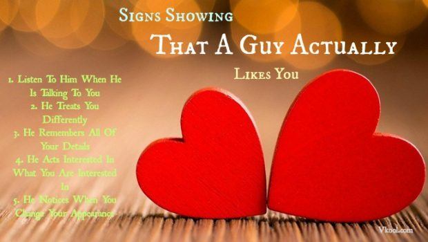 signs a guy likes you
