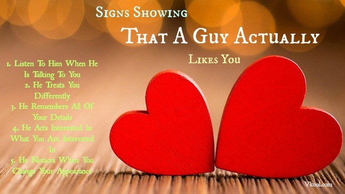 signs a guy likes you