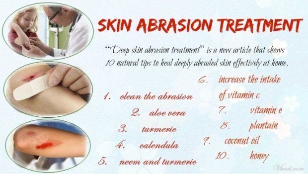 deep skin abrasion treatment