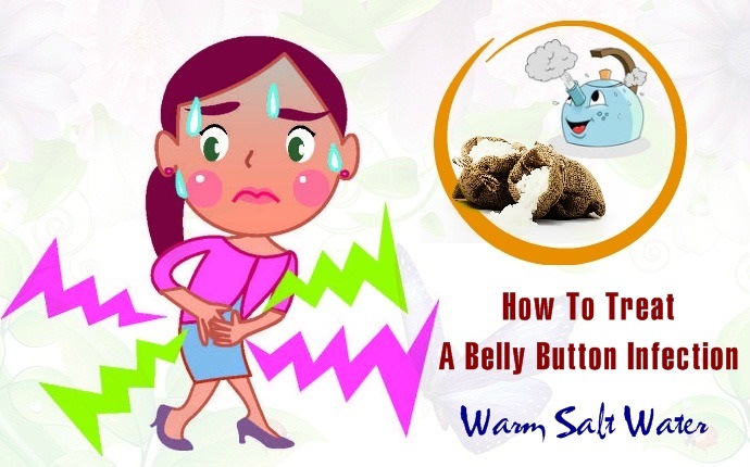 how to treat a belly button infection - warm salt water