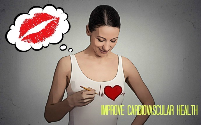 benefits of kiss - improve cardiovascular health