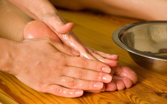 cure for cold feet - massage with warm oil