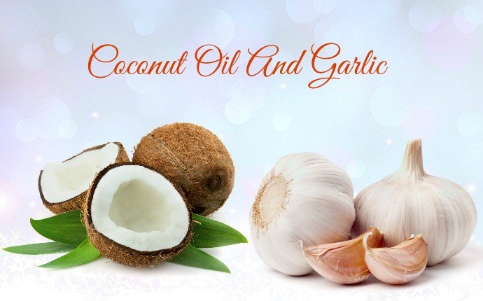 home remedies for fordyce spots - coconut oil and garlic