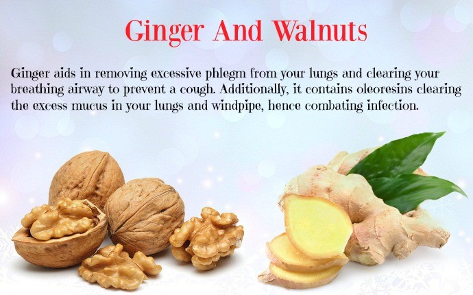 ginger for asthma - ginger and walnuts