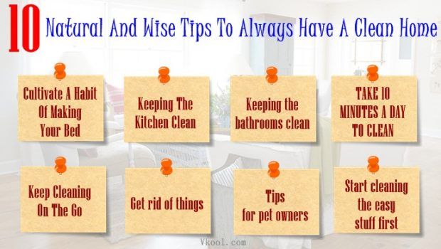 tips to always have a clean home
