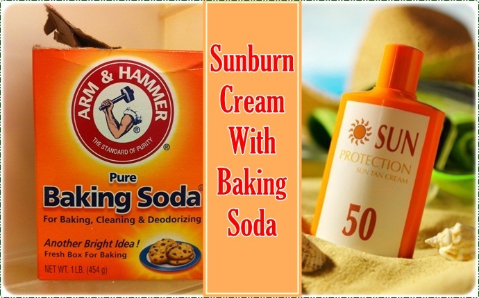 baking soda for sunburn - sunburn cream with baking soda